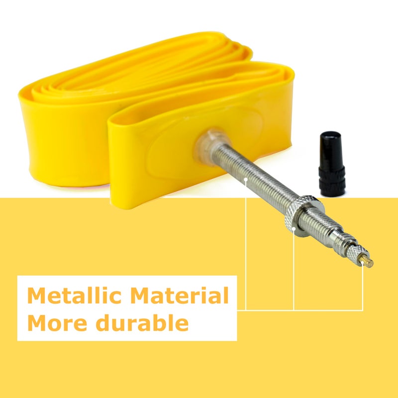 Thinvik TPU Inner Tube Metal Presta Valve Stem for Road Bike Tire 700 x 18-32 Bicycle Tube 45MM Length of Presta Valve- 2 PCS (One Pair) - Image 3